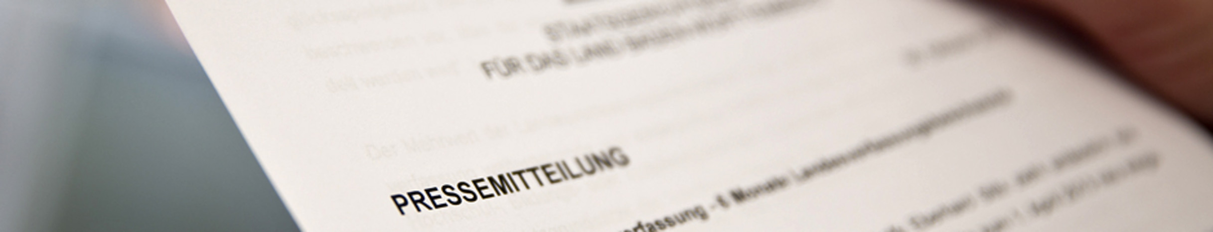 Ausschnitt einer Pressemitteilung des Staatsgerichtshofs für das Land Baden-Württemberg